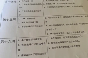 3-6岁儿童篮球训练大纲